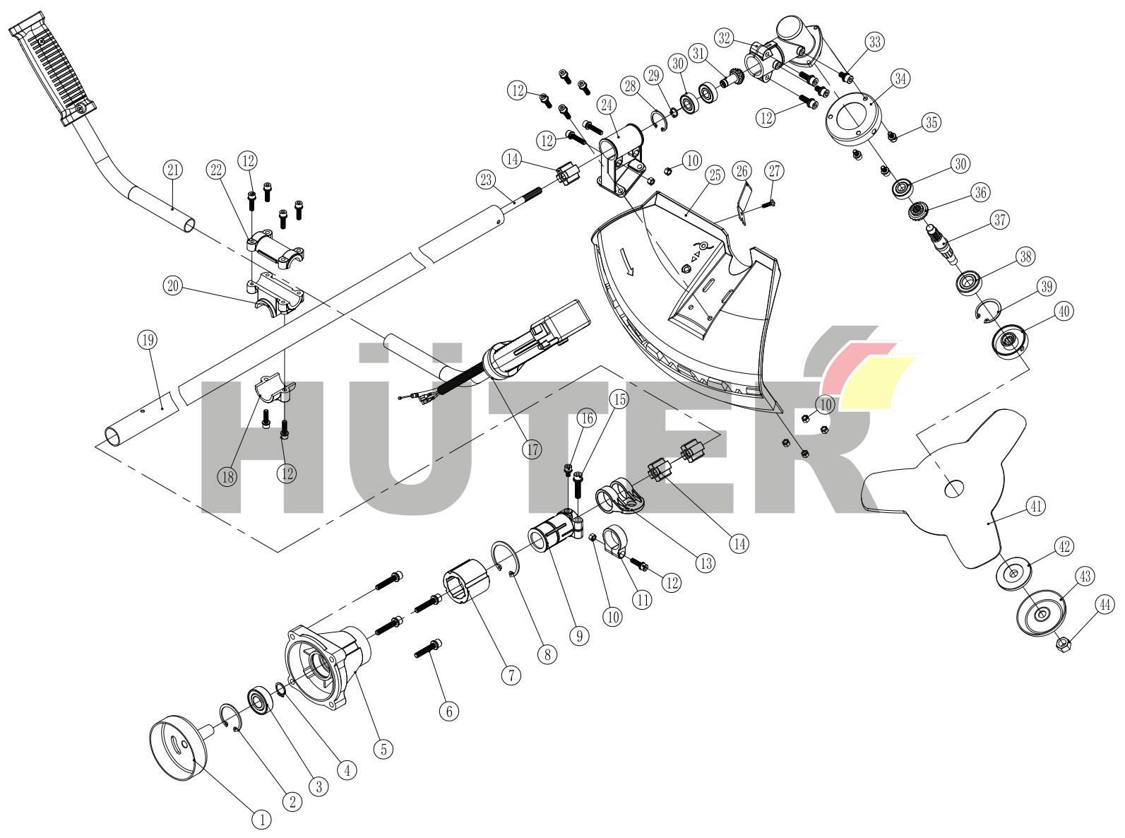 Штанга TPW 70/2/36
