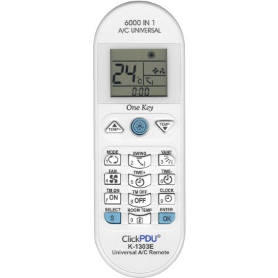 Пульт для кондиционера ClickPDU K-1303E (KT-E08) (6000 в 1)